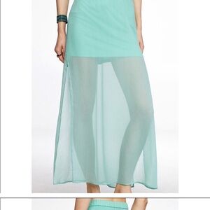 Turquoise Aqua Skirt / Swim Cover - S